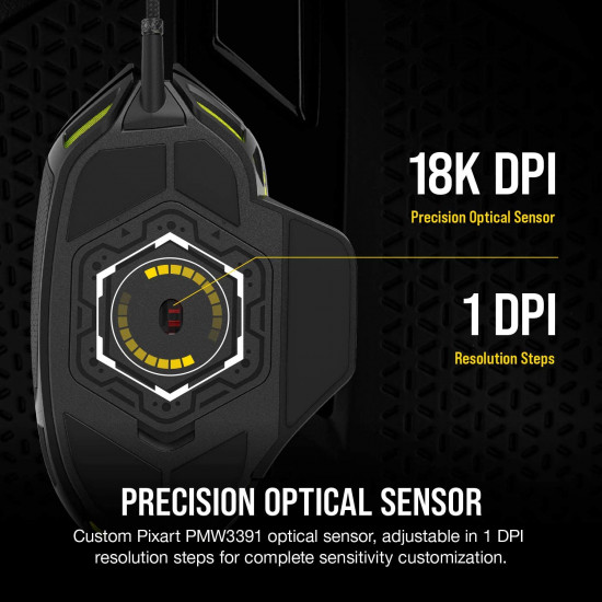Corsair Nightsword RGB, Performance Tunable FPS/MOBA Gaming Mouse Corsair Nightsword RGB, Performance Tunable FPS/MOBA Gaming Mouse