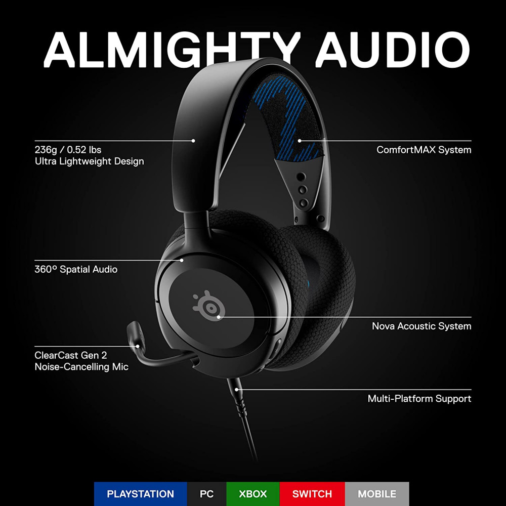 Steelseries Arctis Nova 1P - Black