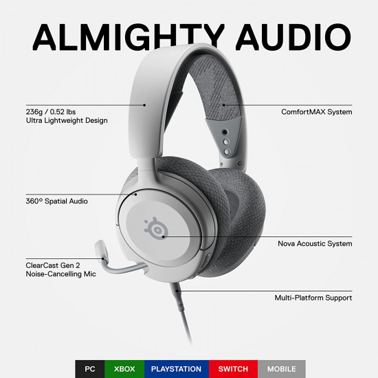 Steelseries Arctis Nova 1 - White Steelseries Arctis Nova 1 - White