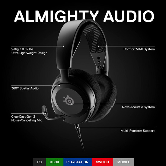 Steelseries Arctis Nova 1 - Black Steelseries Arctis Nova 1 - Black