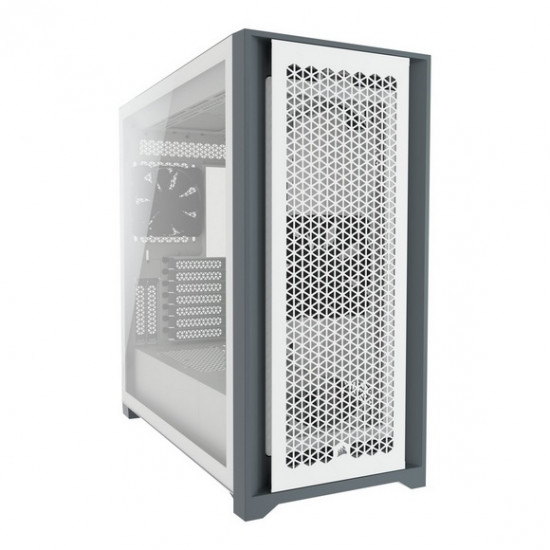 Corsair iCUE 5000D AIRFLOW RGB Tempered Glass Mid-Tower ATX Case - White Corsair iCUE 5000D AIRFLOW RGB Tempered Glass Mid-Tower ATX Case - White