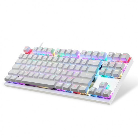 Motospeed CK82 RGB Mechanical Game Keyboard White - Blue Arabic Switch Motospeed CK82 RGB Mechanical Game Keyboard White - Blue Arabic Switch